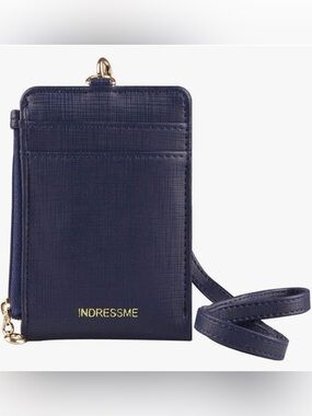 Bifold ID Badge Holder with Lanyard Wallet